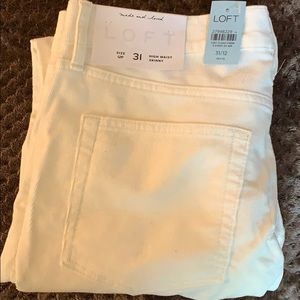 Loft - high waist skinny corduroy pants